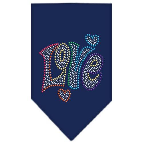 Pet and Dog Bandana Rhinestone, "Technicolor Love"