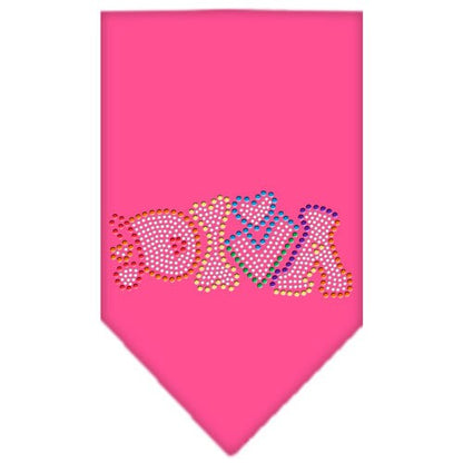 Bandana para mascotas y perros con diamantes de imitación, "Technicolor Diva"