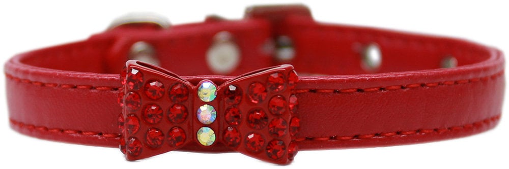 Dog, Puppy & Pet Fashion Collar, "Bow-Dacious Crystal"