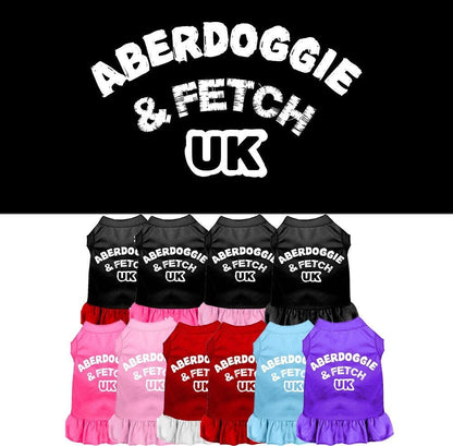 Dog Dress, Dog Dress, Screen Printed, "Aberdoggie & Fetch UK"