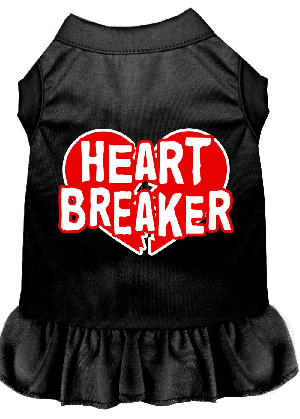 Vestido para perros y gatos con estampado serigrafiado "Heart Breaker"