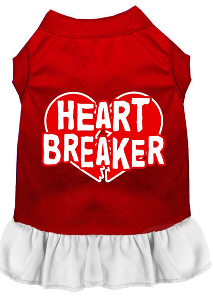 Vestido para perros y gatos con estampado serigrafiado "Heart Breaker"