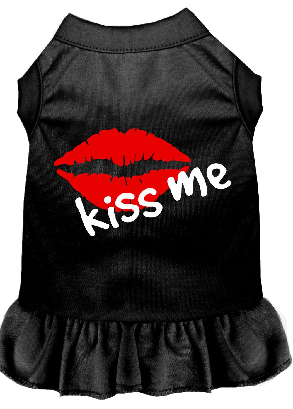 Pet Dress, Screen Printed, "Kiss Me"