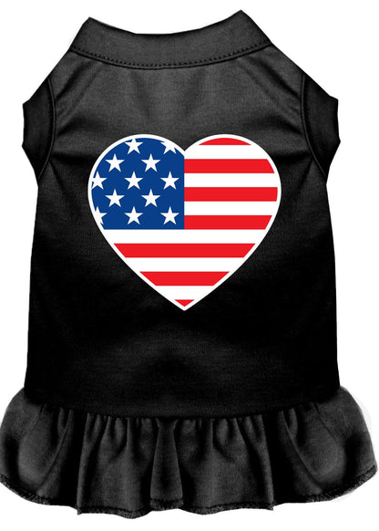 Pet Dress "American Flag Heart"