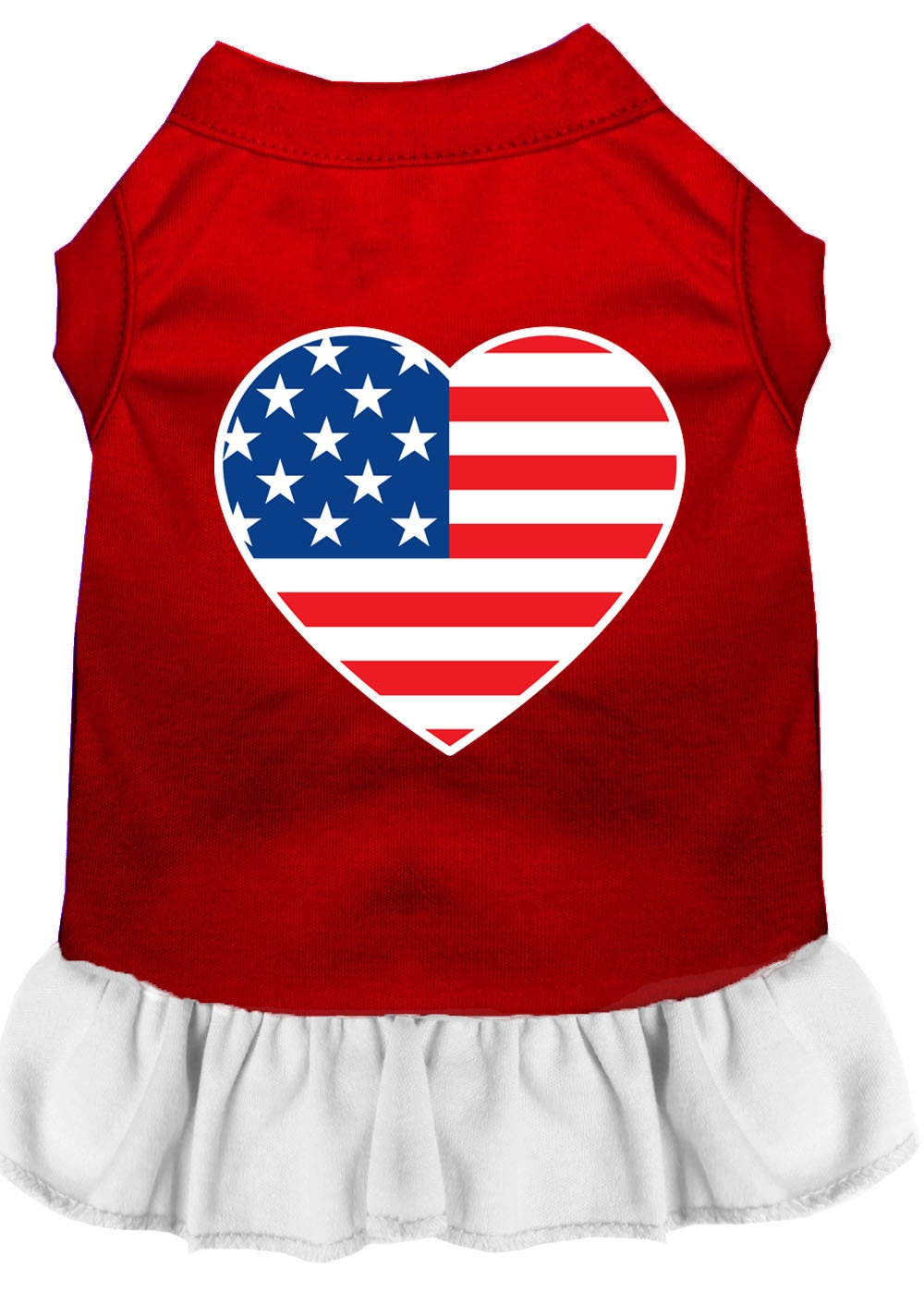 Pet Dress "American Flag Heart"