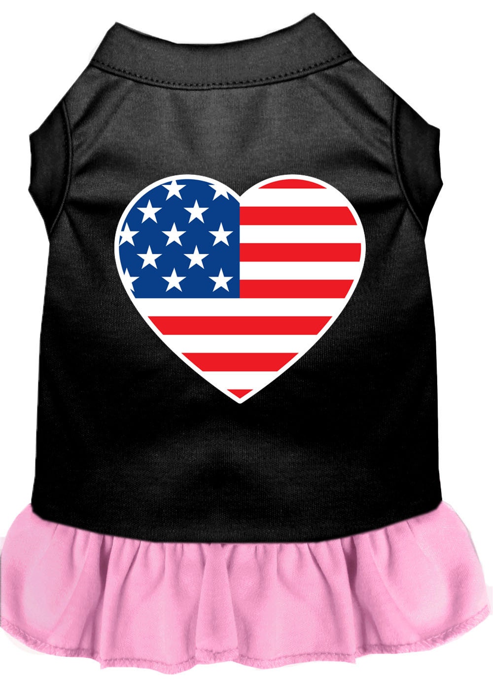 Pet Dress "American Flag Heart"