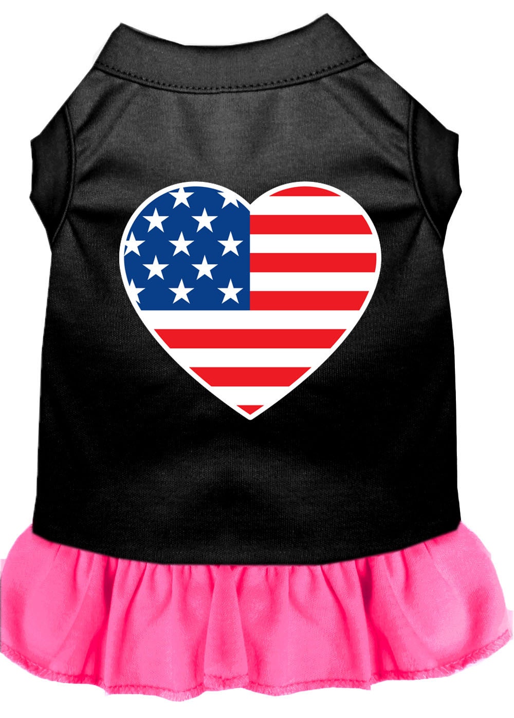 Pet Dress "American Flag Heart"