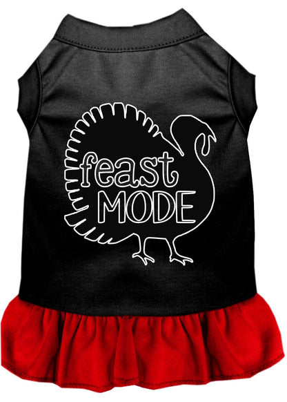 Vestido para perro y gato con estampado de Acción de Gracias, "Feast Mode"