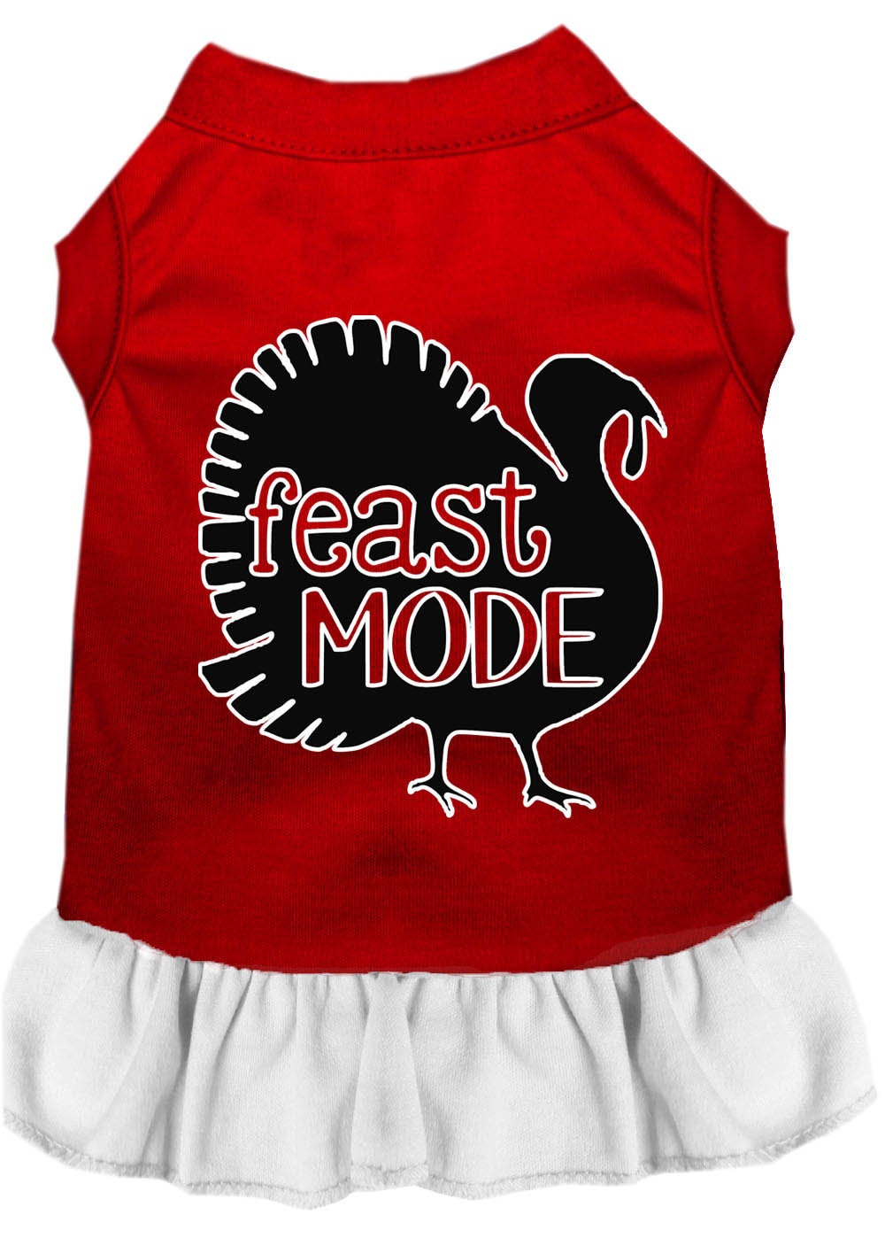 Vestido para perro y gato con estampado de Acción de Gracias, "Feast Mode"