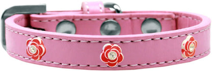 Collar de moda para perros, cachorros y mascotas, "Rosas rojas"