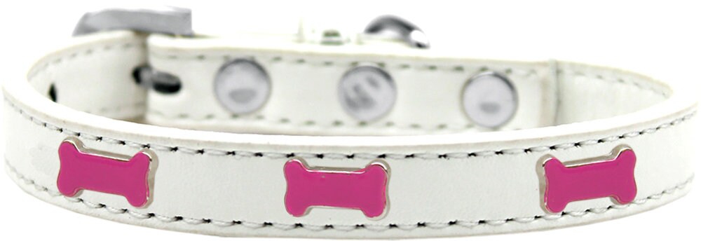 Collar de moda para perros, cachorros y mascotas, "Pink Bone"