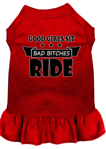 Pet Dress "Good Girls Sit, Bad Bitches Ride"