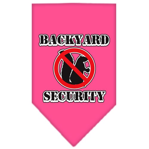 Pet and Dog Bandana Screen Printed, "Backyard Security"