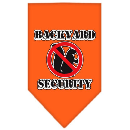 Pet and Dog Bandana Screen Printed, "Backyard Security"