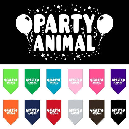 Bandana para mascotas y perros serigrafiada, "Party Animal"