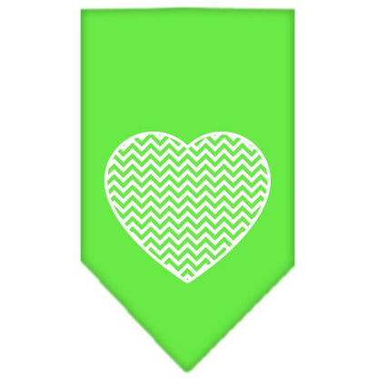 Bandana para mascotas y perros serigrafiada, "Chevron Heart"