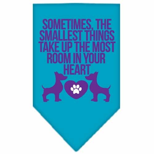 Pet and Dog Bandana, "The Smallest Things Take Up Your Heart"