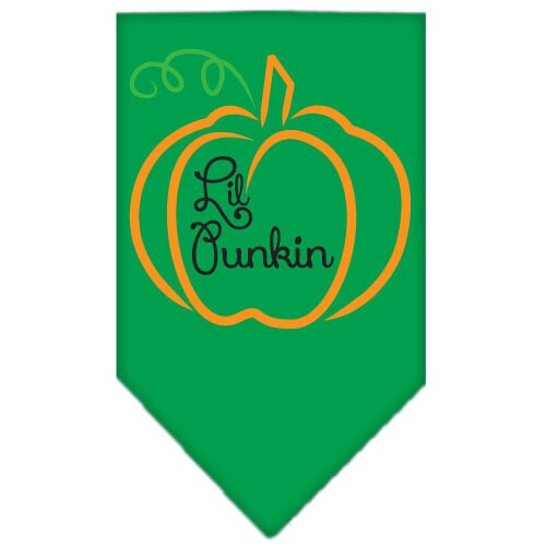 Bandana para perros y mascotas de Halloween serigrafiada con la frase "Lil Punkin"