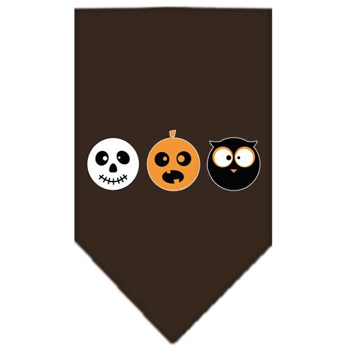 Halloween Pet and Dog Bandana Screen Printed, "The Spook Trio"