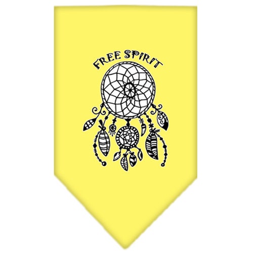 Bandana para mascotas y perros serigrafiada con la frase "Free Spirit"