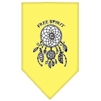 Bandana para mascotas y perros serigrafiada con la frase "Free Spirit"