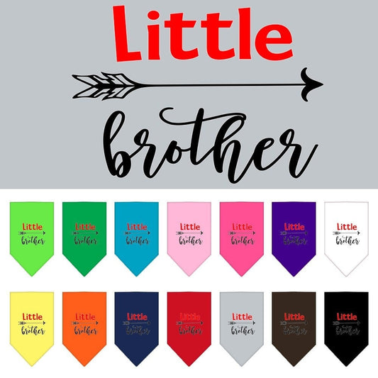 Bandana para mascotas y perros serigrafiada, "Little Brother"