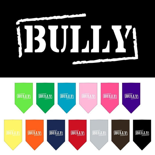 Bandana para mascotas y perros serigrafiada, "Bully"