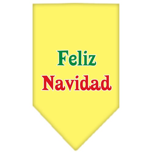 Bandana navideña para mascotas y perros serigrafiada, "Feliz Navidad"