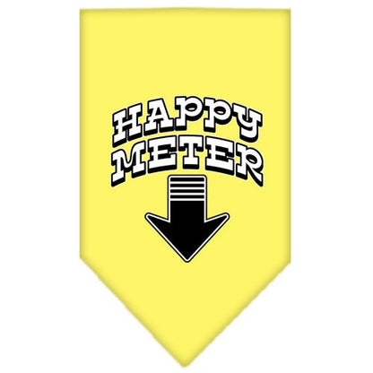 Pet and Dog Bandana Screen Printed, "Happy Meter"