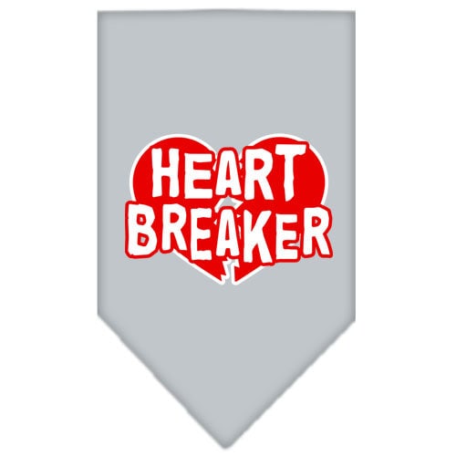 Bandana para mascotas y perros serigrafiada con la frase "Heart Breaker"