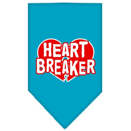 Pet and Dog Bandana Screen Printed, "Heart Breaker"