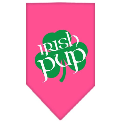 Bandana para mascotas y perros serigrafiada con la frase "Irish Pup"