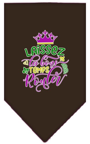 Bandana para mascotas y perros serigrafiada, "Laissez Les Bons Temps Rouler"