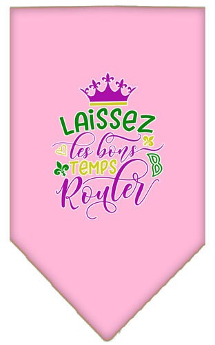 Bandana para mascotas y perros serigrafiada, "Laissez Les Bons Temps Rouler"