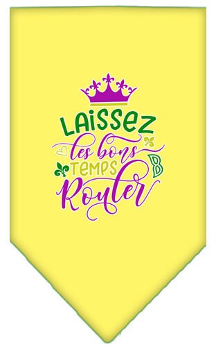 Pet and Dog Bandana Screen Printed, "Laissez Les Bons Temps Rouler"