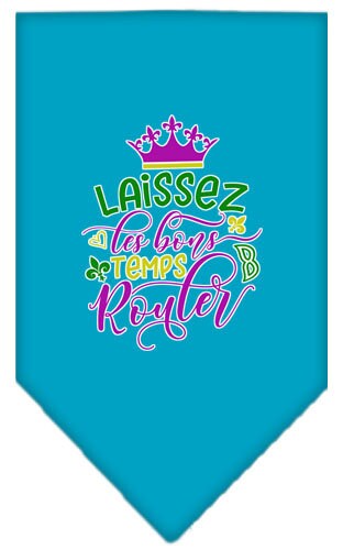 Bandana para mascotas y perros serigrafiada, "Laissez Les Bons Temps Rouler"