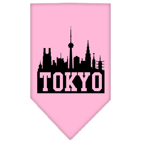 Pet and Dog Bandana Screen Printed, "Tokyo Skyline"