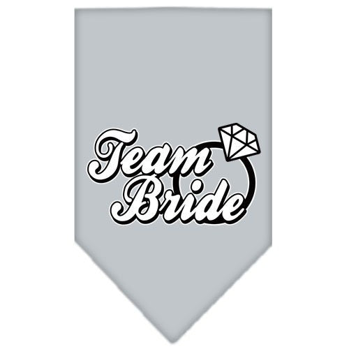 Bandana para mascotas y perros serigrafiada con la frase "Team Bride"