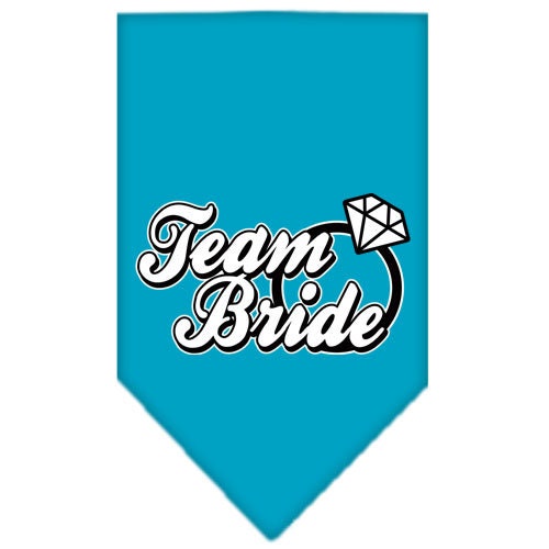 Bandana para mascotas y perros serigrafiada con la frase "Team Bride"