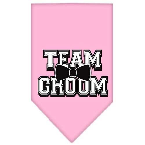 Pet and Dog Bandana Screen Printed, "Team Groom"