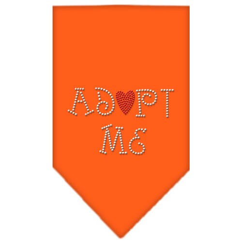 Bandana para mascotas y perros con diamantes de imitación, "Adopt Me"