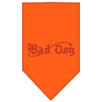 Bandana para mascotas y perros con diamantes de imitación, "Bad Dog"