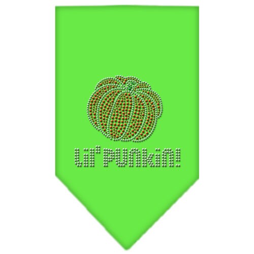 Bandana para perros y mascotas de Halloween con diamantes de imitación, "Lil Punkin"