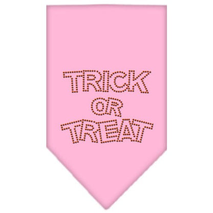 Bandana de Halloween para mascotas y perros con diamantes de imitación, "Truco o trato"