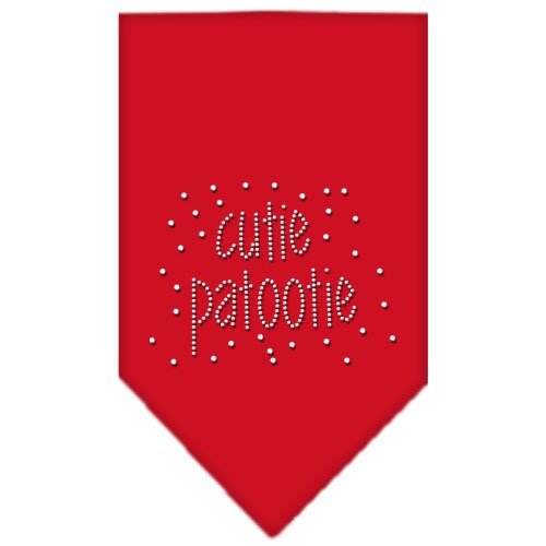 Bandana para mascotas y perros con diamantes de imitación, "Cutie Patootie"