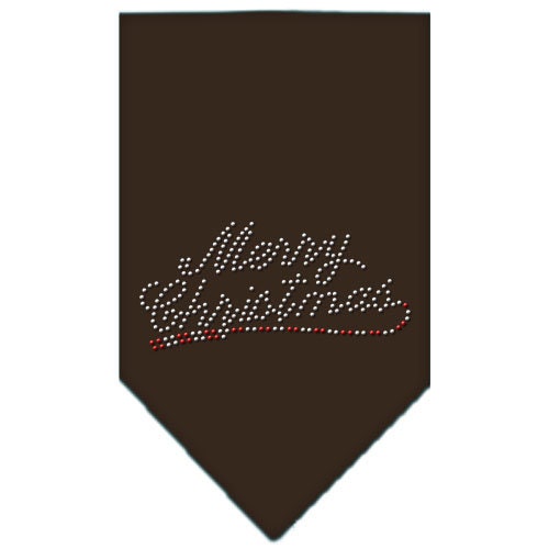 Christmas Pet and Dog Bandana Rhinestone, "Merry Christmas"