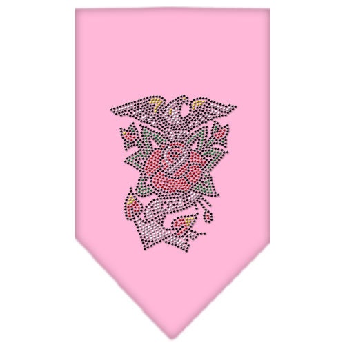 Pet and Dog Bandana Rhinestone, "Eagle Rose"