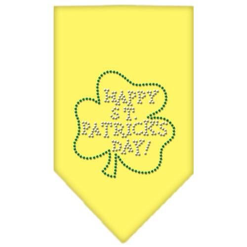 Bandana para mascotas y perros con diamantes de imitación, "Feliz día de San Patricio"