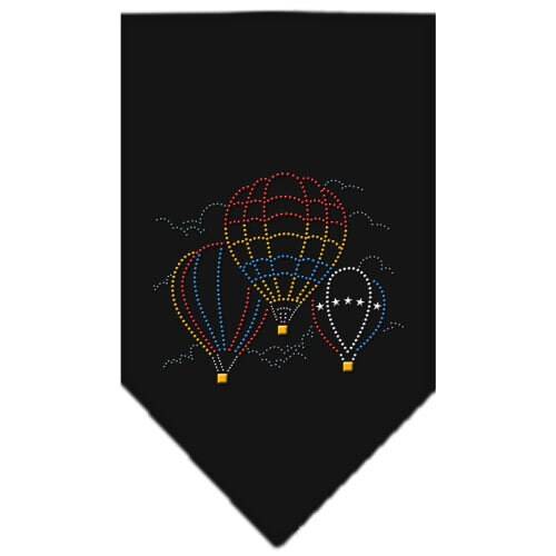 Bandana para mascotas y perros con diamantes de imitación, "Globo aerostático"