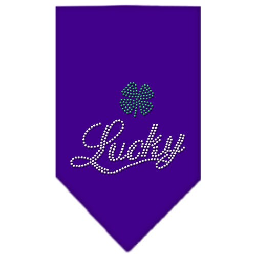 Pet and Dog Bandana Rhinestone, "Lucky Script"